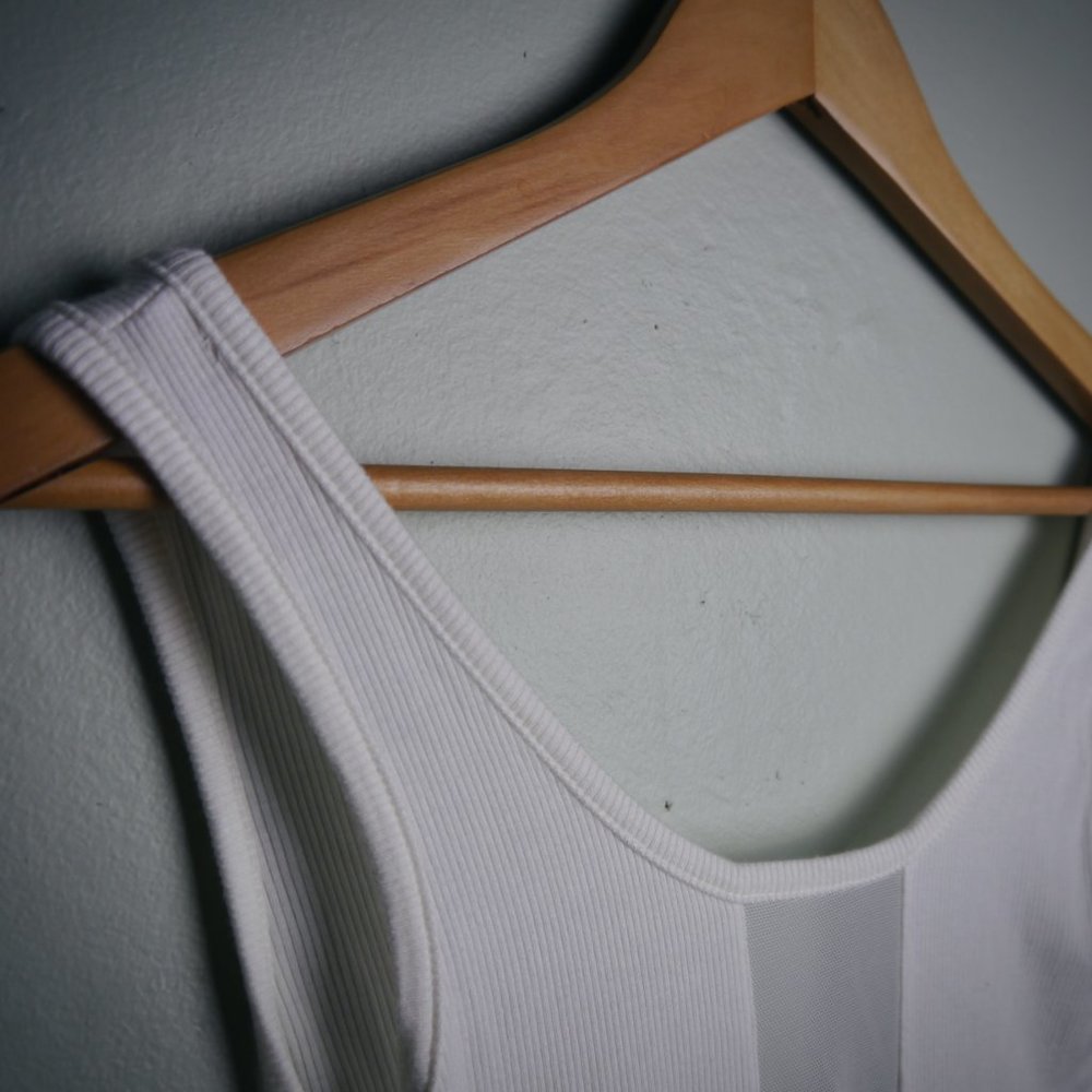 Fashion Nova White Ribbed Body Suit | Size S - Picture 4 of 5